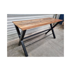 Used Decorative Bar Style Timber Table