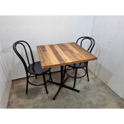 Used Decorative Timber Type Cafe Table Square