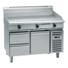 Waldorf 800 Series GPL8120E-RB - 1200mm Electric Griddle Low Back Version - Refrigerated Base