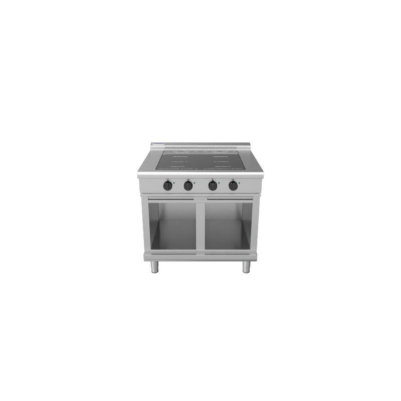 Waldorf 800 Series INL8400R3F-CB- 900mm Electric Induction Cooktop Low Back Version - Cabinet Base