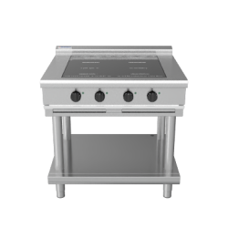 Waldorf 800 Series INL8400R3-LS - 900mm Electric Induction Cooktop Low Back Version - Leg Stand