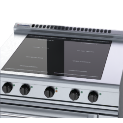 Waldorf 800 Series IN8410ECF - 900mm Induction Range Convection Oven