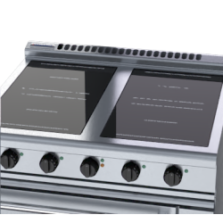 Waldorf 800 Series IN8410ECR5F - 900mm Induction Range Convection Oven