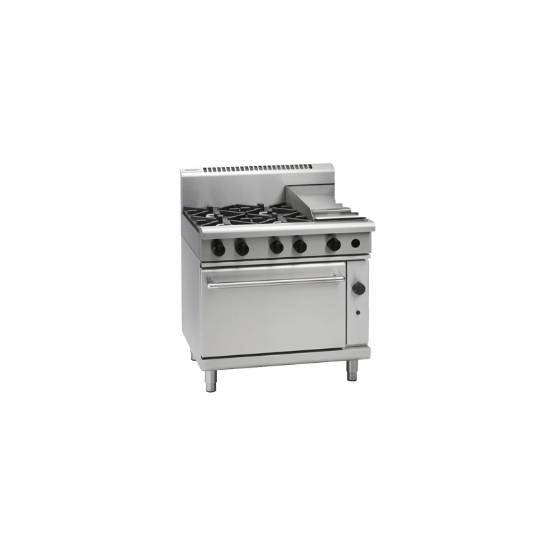 Waldorf 800 Series RNL8613GE - 900mm Gas Range Electric Static Oven Low Back Version