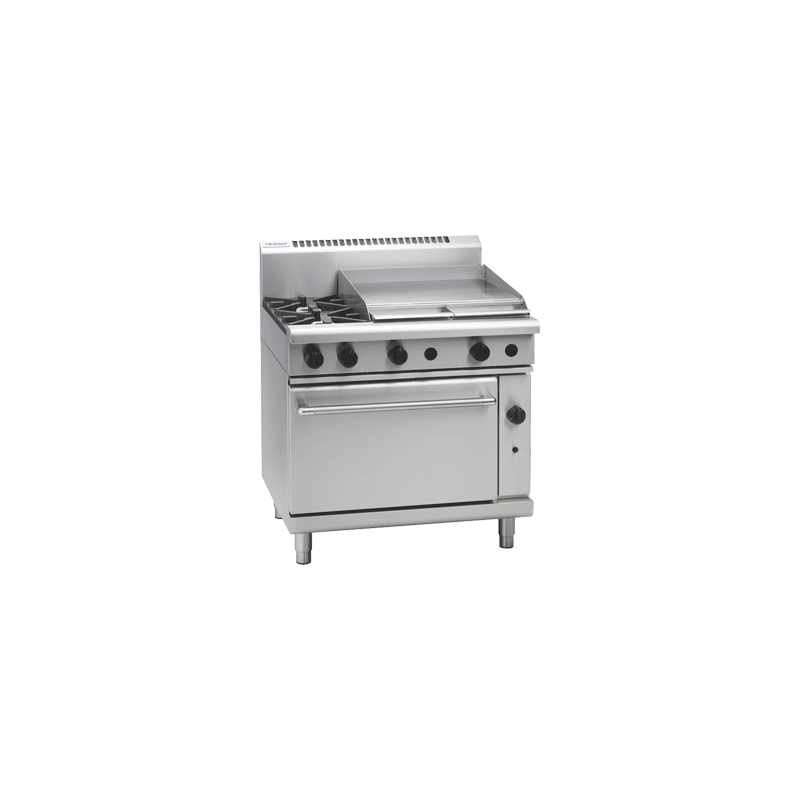 Waldorf 800 Series RNL8616G - 900mm Gas Range Static Oven Low Back Version