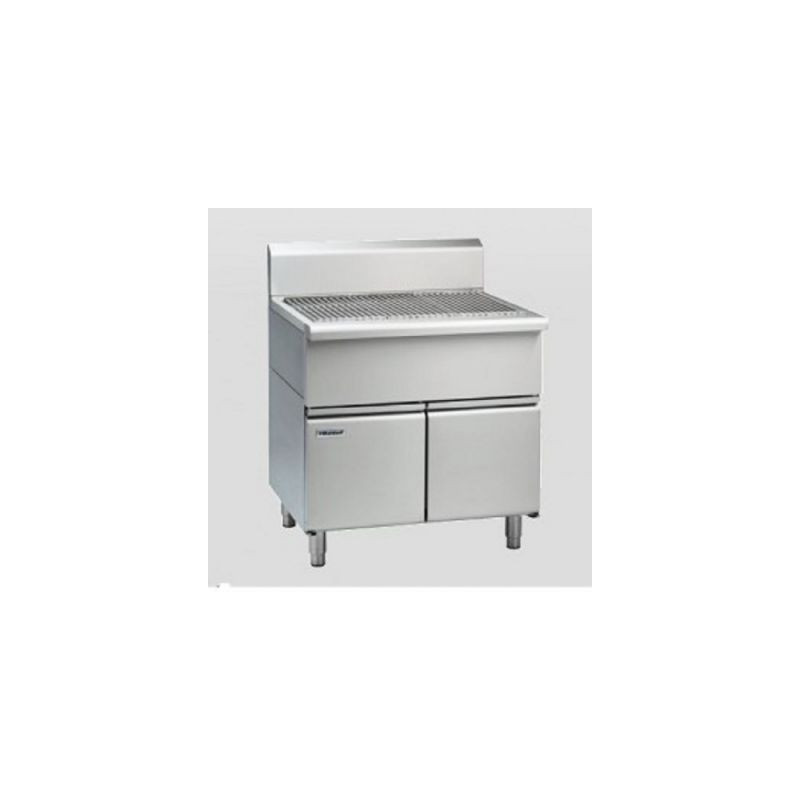 Waldorf 800 Series SF8120-CD - 1200mm Solid Fuel Grill - 215mm Splashback Version - Cabinet Base with Doors