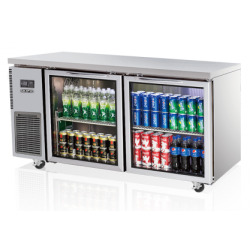 AONEMASTER UNDER COUNTER GLASS DOOR SGR15-2 REFRIGERATOR 