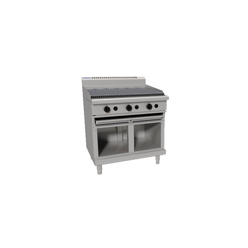 Waldorf Bold CHL8900G-CB - 900mm Gas Chargrill Low Back Version - Cabinet Base