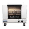 Turbofan E22M3 - Half Size Tray Manual Electric Convection Oven on a Stainless Steel Stand