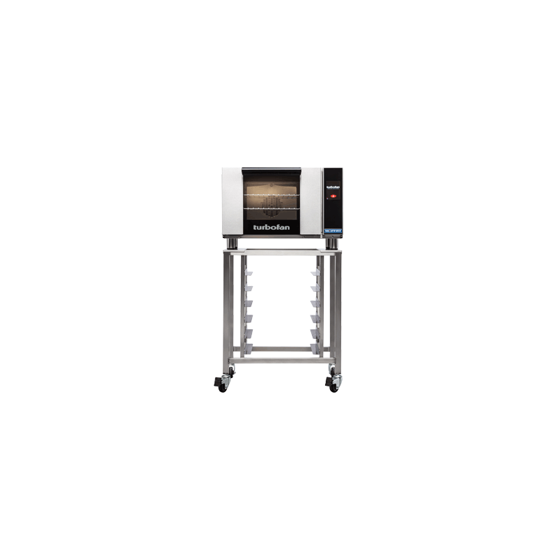 Turbofan E23T3 - Half Size Electric Convection Oven Touch Screen Control on a Stainless Steel Stand