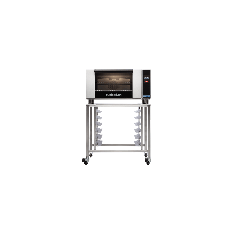 Turbofan E27T2 - Full Size Electric Convection Oven Touch Screen Control on a Stainless Steel Stand