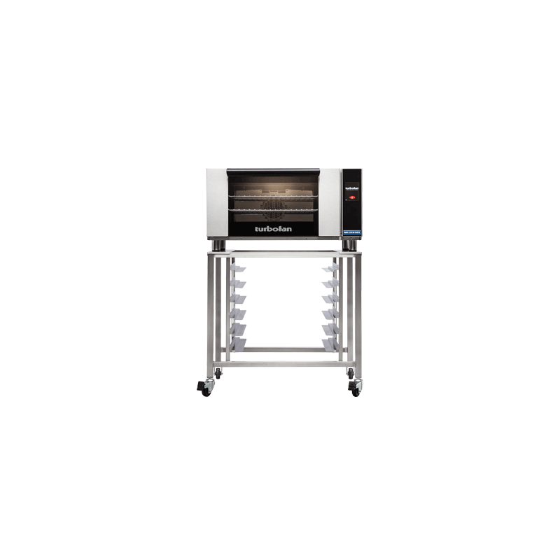 Turbofan E27T3 - Full Size Electric Convection Oven Touch Screen Control on a Stainless Steel Stand