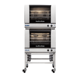 Turbofan E28M4/2 - Full Size Tray Manual Electric Convection Ovens Double Stacked