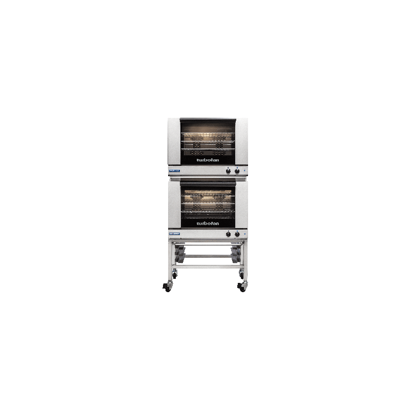 Turbofan E28M4/2 - Full Size Tray Manual Electric Convection Ovens Double Stacked