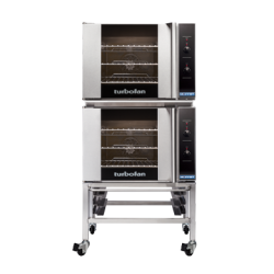 Turbofan E30M3/2 - Double Stacked - GN 1/1 Manual / Electric Convection Ovens Double Stacked on a Stainless Steel Base Stand