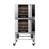 Turbofan E30M3/2 - Double Stacked - GN 1/1 Manual / Electric Convection Ovens Double Stacked on a Stainless Steel Base Stand