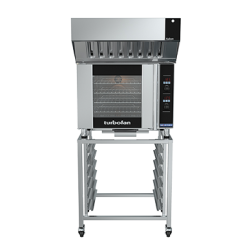 Turbofan E31D4 and SK2731 Stand -Full Size Tray Digital Electric Convection Oven on a Stainless Steel Stand