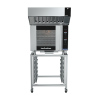 Turbofan E31D4 and SK2731 Stand -Full Size Tray Digital Electric Convection Oven on a Stainless Steel Stand