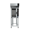 Turbofan E33D5 - Full Size Tray Digital Electric Convection Oven with Halton Ventless Hood on a Stainless Steel Stand