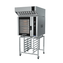 Turbofan E35D6-30 and SK35 - Full Size Digital / Electric Convection Oven on a Stainless Steel Stand