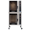 Turbofan E35D6-30/2 - Full Size Digital / Electric Convection Ovens with Adjustable Feet Base Stand Double Stacked