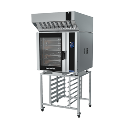 Turbofan E35T6-30 and SK35 - Full Size Electric Convection Oven Touch Screen Control on a Stainless Steel Stand