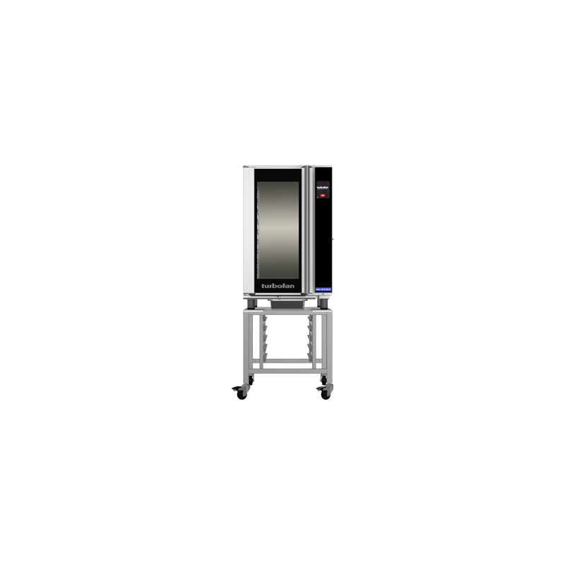 Turbofan EHT10-L - 10 Tray 1/1 GN Electric Undercounter Touch Screen Extended Hot Holding Cabinet on a Stainless Steel Stand