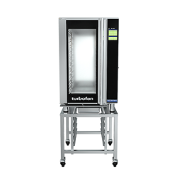 Turbofan EHT10-L - 10 Tray 1/1 GN Electric Undercounter Touch Screen Extended Hot Holding Cabinet on a Stainless Steel Stand