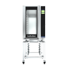 Turbofan EHT10-L - 10 Tray 1/1 GN Electric Undercounter Touch Screen Extended Hot Holding Cabinet on a Stainless Steel Stand