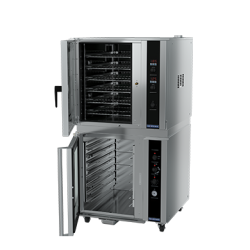 Turbofan E35D6-30 and P85M8 - Full Size Digital / Electric Convection Oven on an 8 Tray Manual / Prover/ Holding Cabinet