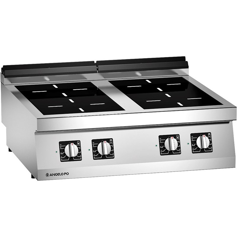 Angelo Po 1S0VT1I INDUCTION PYROCERAM COOKING RANGE 4 AREAS Icon7000