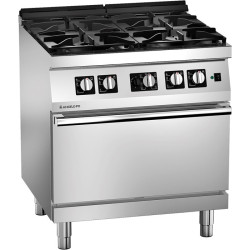 Angelo Po 1S1FA0GV 4 BURNER GAS RANGE WITH GAS CONVECTION OVEN Icon7000