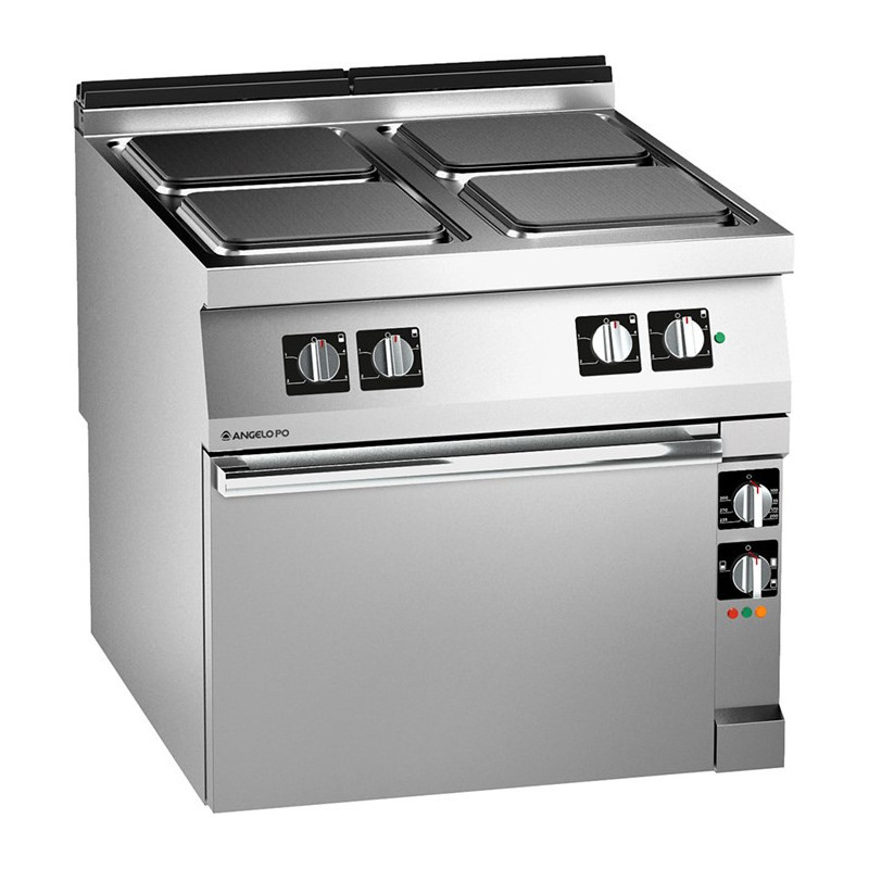 Angelo Po 1N1PE2EL 4 PLATE ELECTRIC RANGE, ELECTRIC STATIC OVEN - 230V