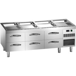 Angelo Po 3SBRP6C REFRIGERATED COUNTER  -2?C ? +10?C - 6 DRAWERS Icon7000