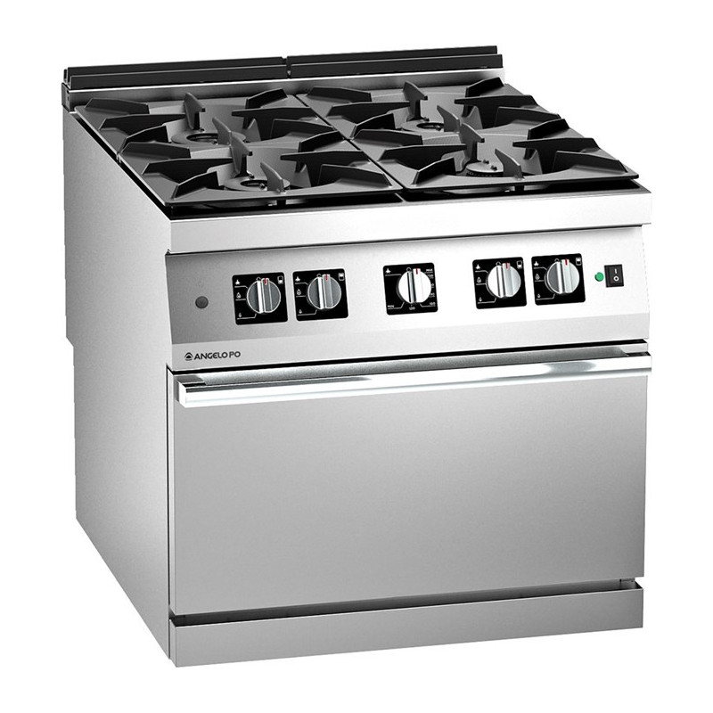 Angelo Po 1N1FAAGV FOUR BURNER GAS RANGE WITH TWO-FAN GAS OVEN  Icon9000