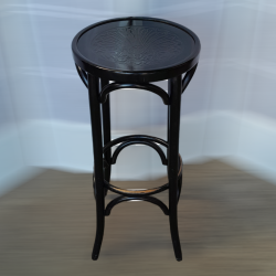 Thonet Bentwood Dining Stools Embossed - Black