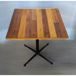 Used Decorative Timber Type Cafe Table Square