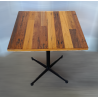 Used Decorative Timber Type Cafe Table Square