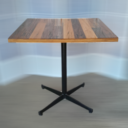 Used Decorative Timber Type Cafe Table Square