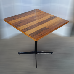 Used Decorative Timber Type Cafe Table Square