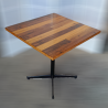 Used Decorative Timber Type Cafe Table Square