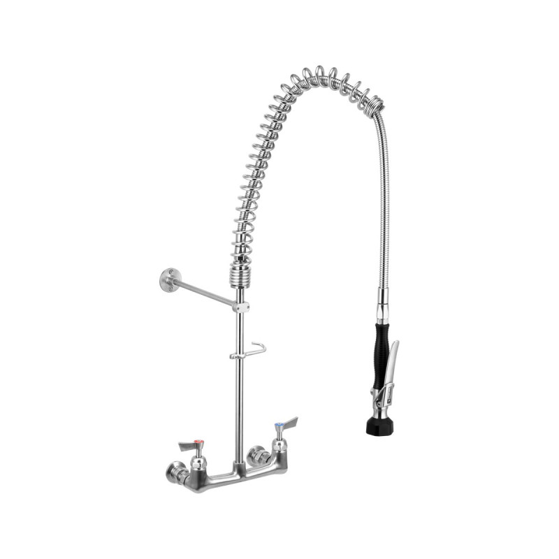 3monkeez T-3M53430 Stainless Steel Exposed Wall Mount Pre-Rinse Unit