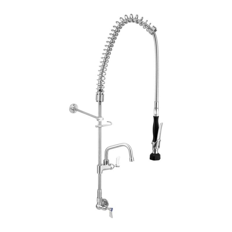 3monkeez T-3M53706 Stainless Steel Single Wall Mount Pre-Rinse with 6"Pot Filler