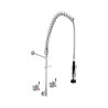 3monkeez T-3M53810 Stainless Steel Wall Stops And Elbow Pre Rinse Unit