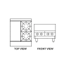 Goldstein PFB12G2 800 SERIES COOKTOPS GAS