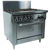 Garland GF36-6R-LP Restaurant Range 900mm Wide 6 Burner w Oven Propane Gas