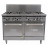 Garland GF48-8LL-NG Restaurant Range 1200mm Wide 8 Burner w 2 Ovens NG