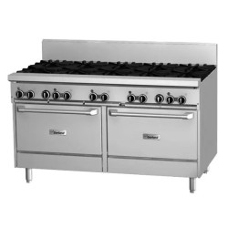 Garland GF60-10RR-NG Restaurant Range 1500mm Wide 10 Burner w 2 Ovens Nat Gas