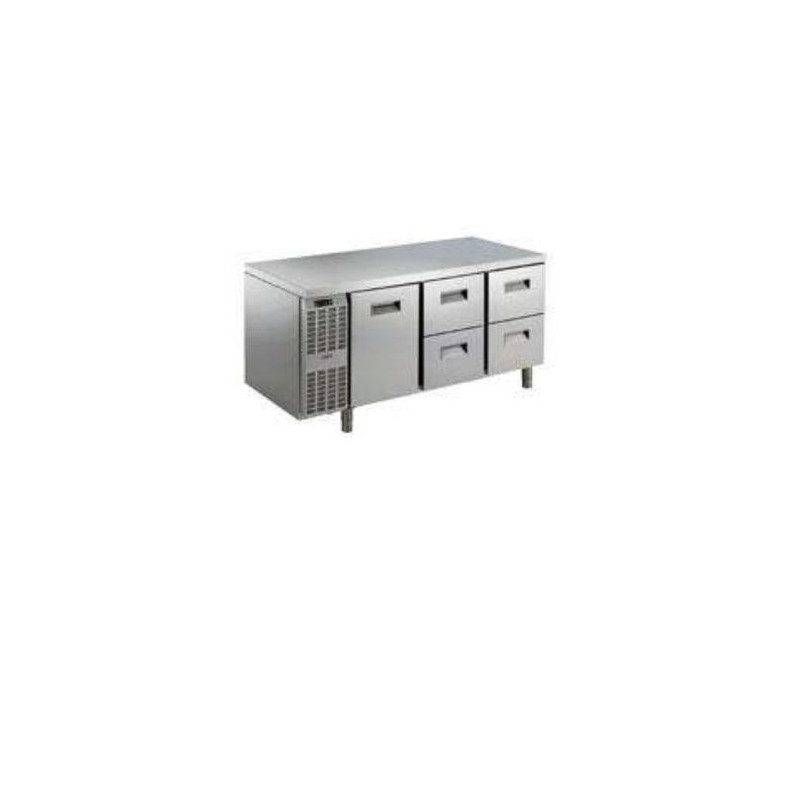 ALPENINOX- SB Line 1 Door & 4 Drawer Refrigerated Counter , 415lt (-2/+10) - RCSN3M14