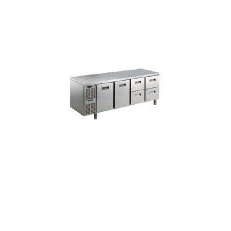 ALPENINOX - SB Line 2 Door & 4 Drawer Refrigerated Counter , 560lt (-2/+10) - RCSN4M24